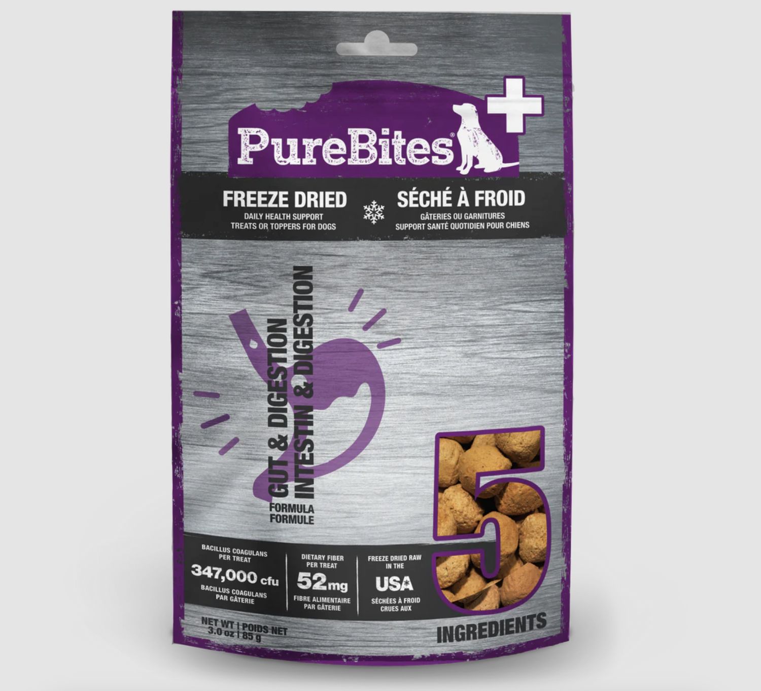 PureBites Dog Freeze Dried Gut &amp; Digestion 3oz