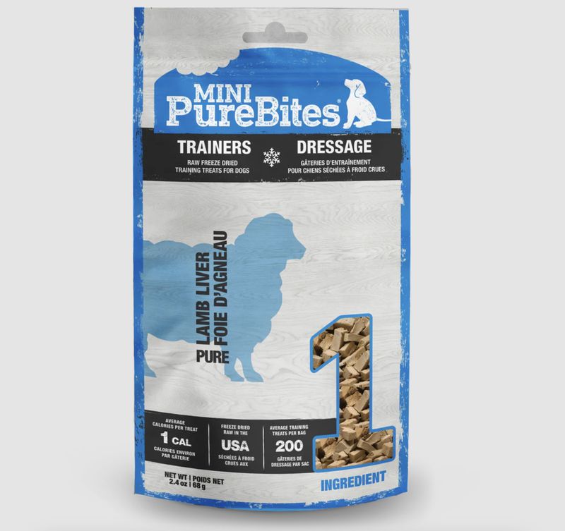 PureBites Dog Freeze Dried Trainers Lamb Liver 2.4oz