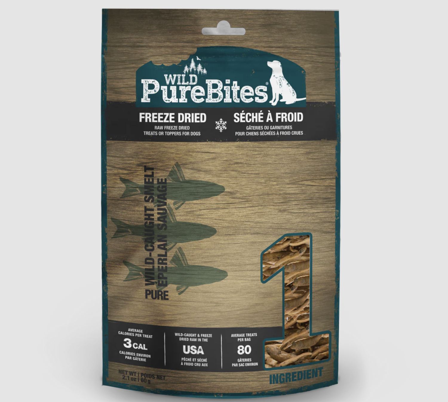 PureBites Dog Freeze Dried Smelt 2.1oz