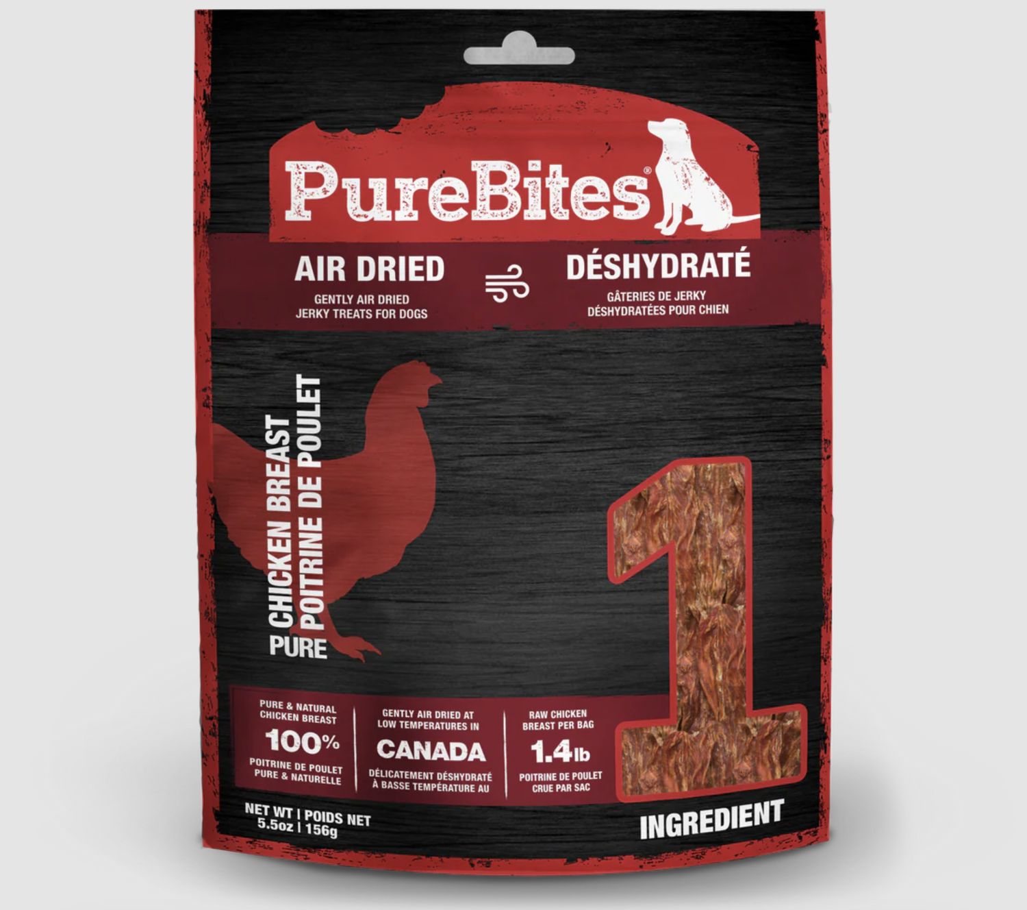 PureBites Dog Jerky Chicken 5.5oz