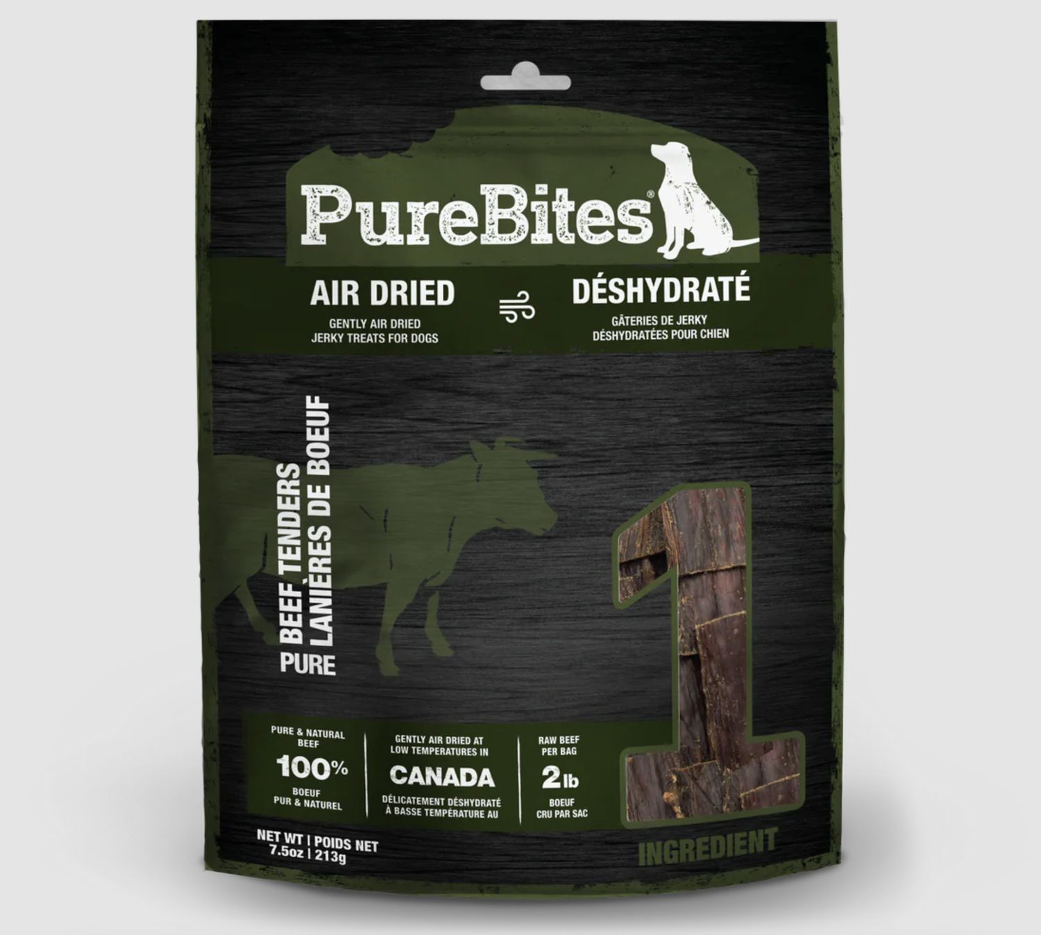 PureBites Dog Jerky Beef 7.5oz