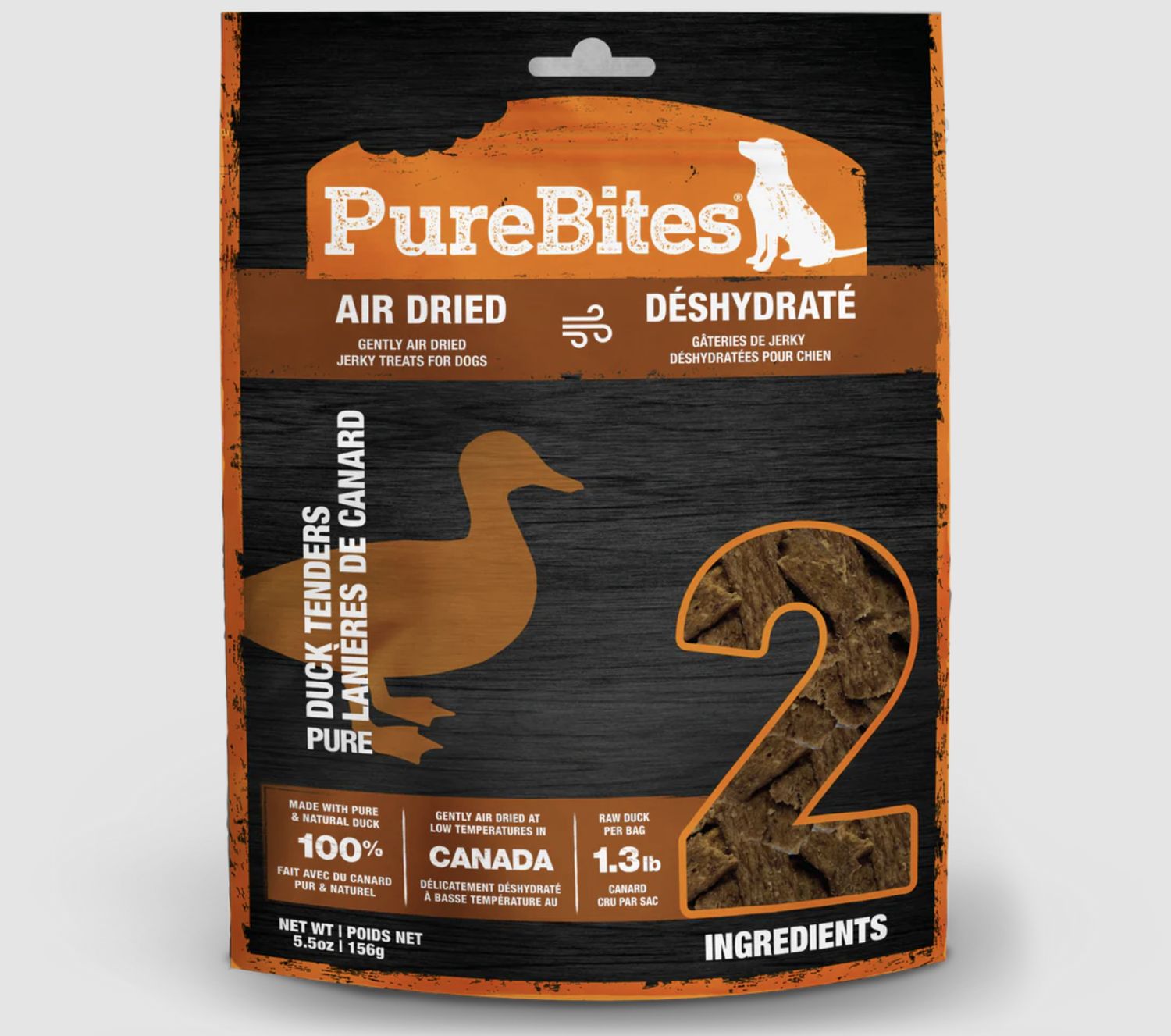 PureBites Dog Jerky Duck 5.5oz