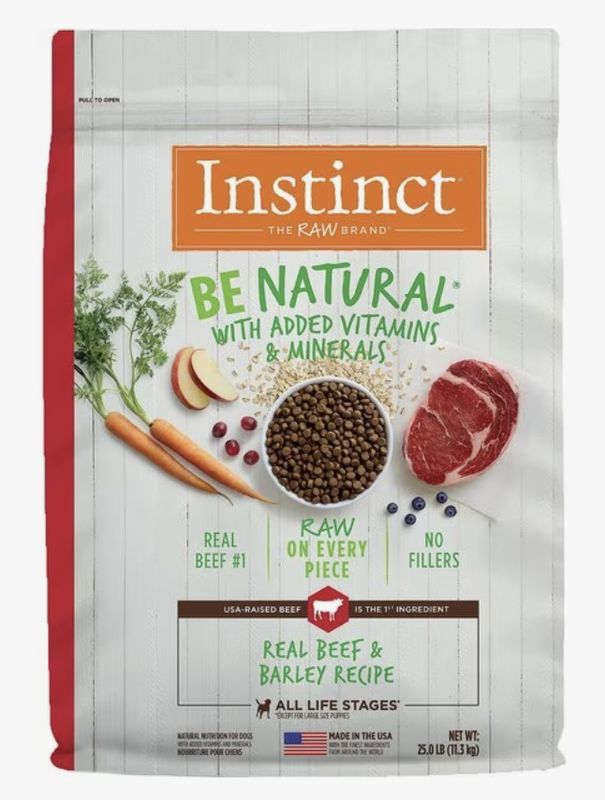 Instinct Dog BeNatural Kibble Real Beef &amp; Barley