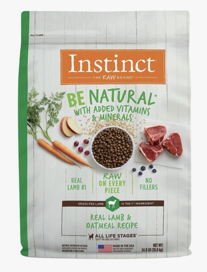 Instinct Dog Be Natural  Lamb &amp; Oatmeal, Size: 24lb