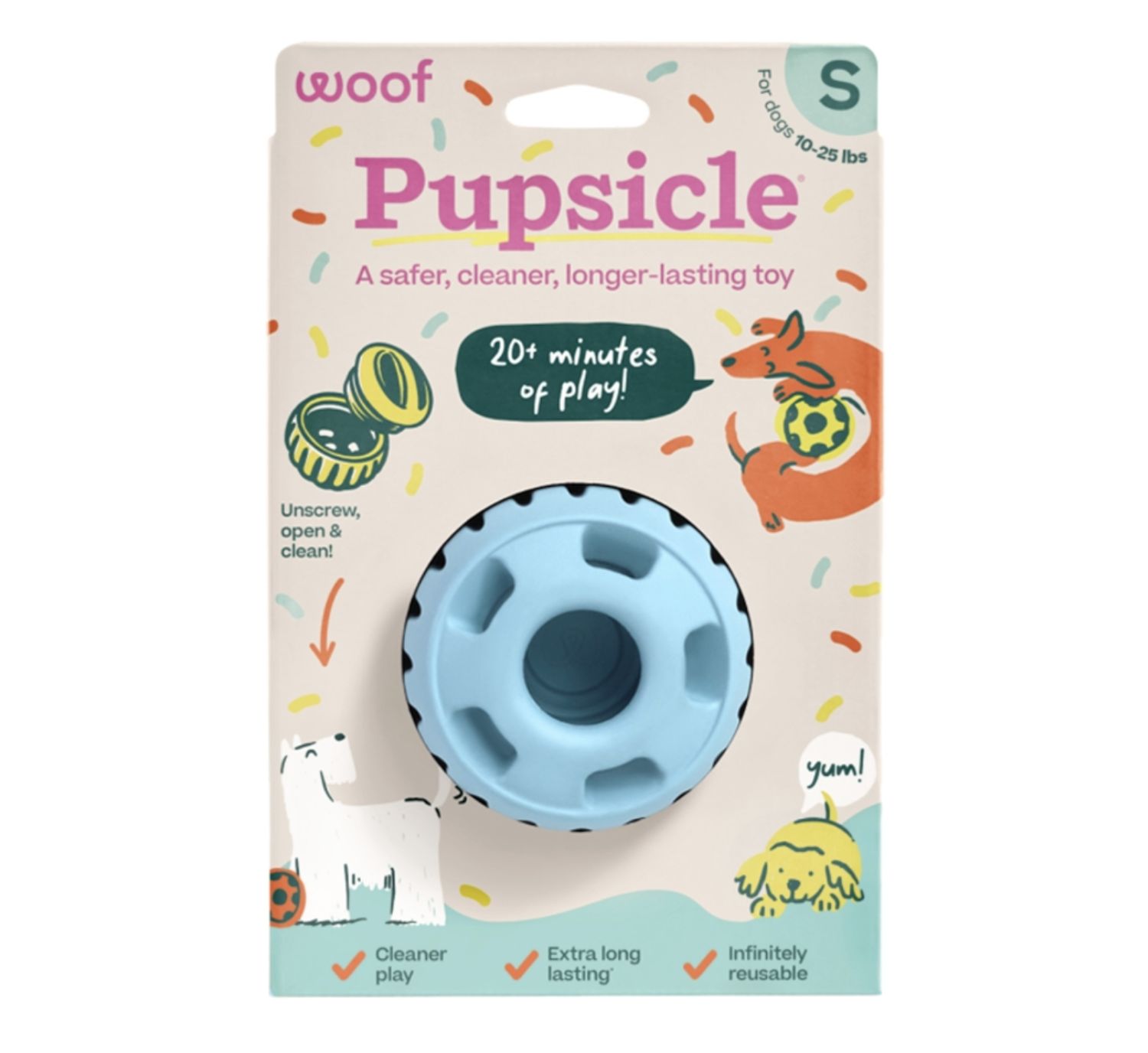 Woof Dog Pupsicle Birthday Blue