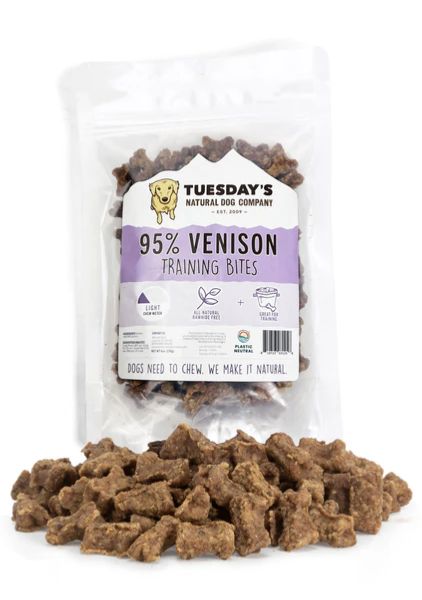 Tuesday&#39;s Dog Venison Training Bites 6oz