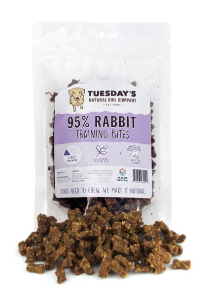 Tuesday&#39;s Dog Rabbit Training Bites 6oz