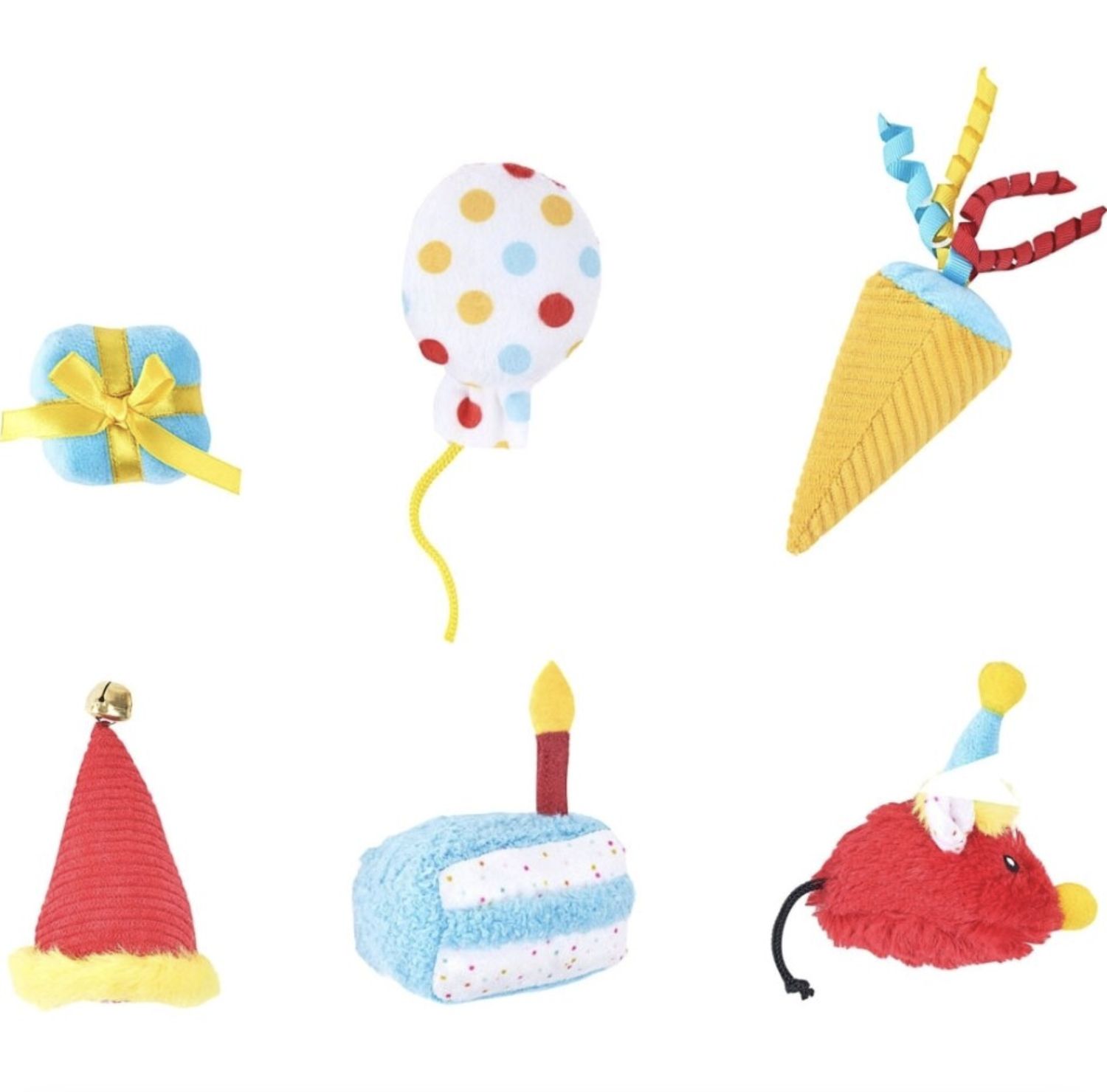 ZippyClaws Cat Birthday Party 6pk