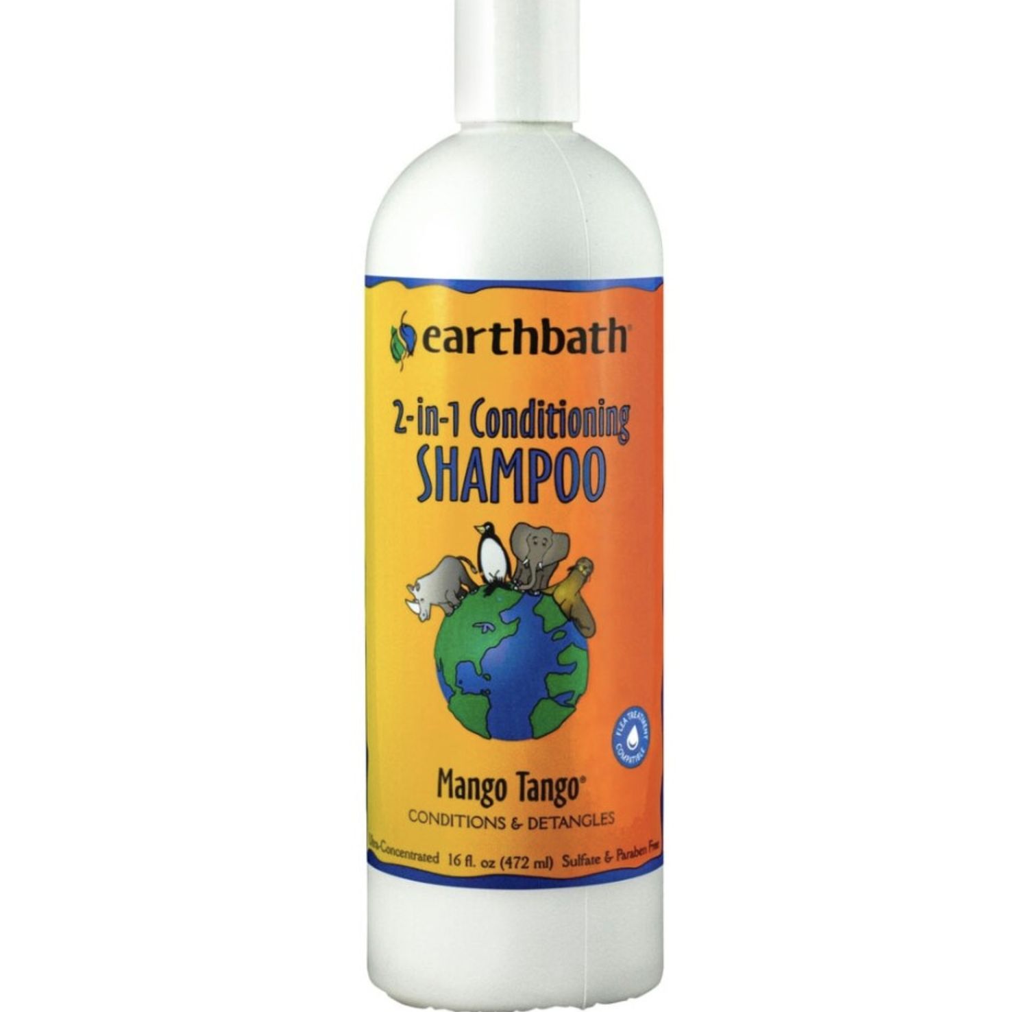 Earthbath 2-In-1 Conditioning Pet Shampoo Mango 16oz