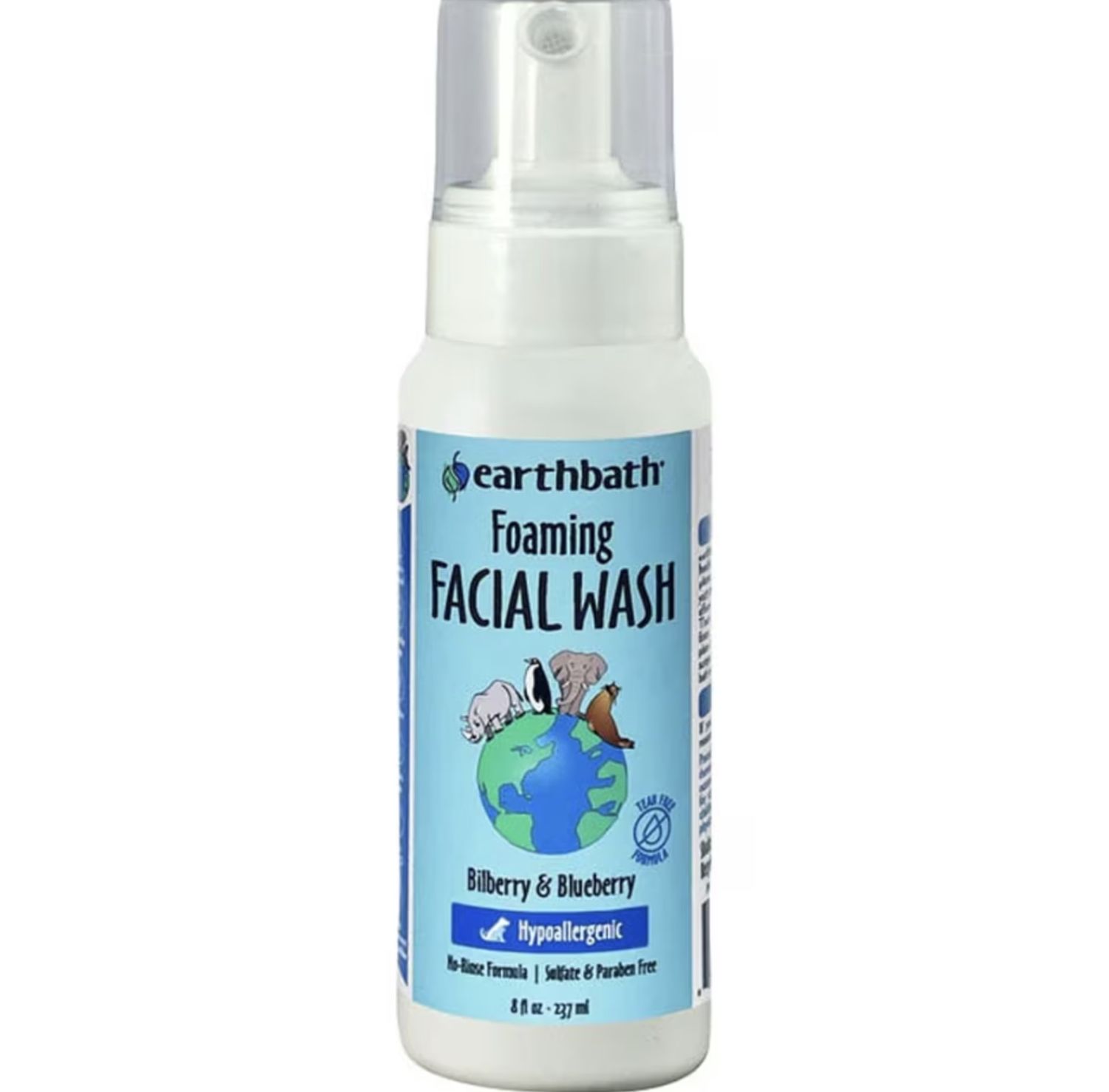Earthbath Foaming Facial Wash Bilberry &amp; Blueberry 8oz