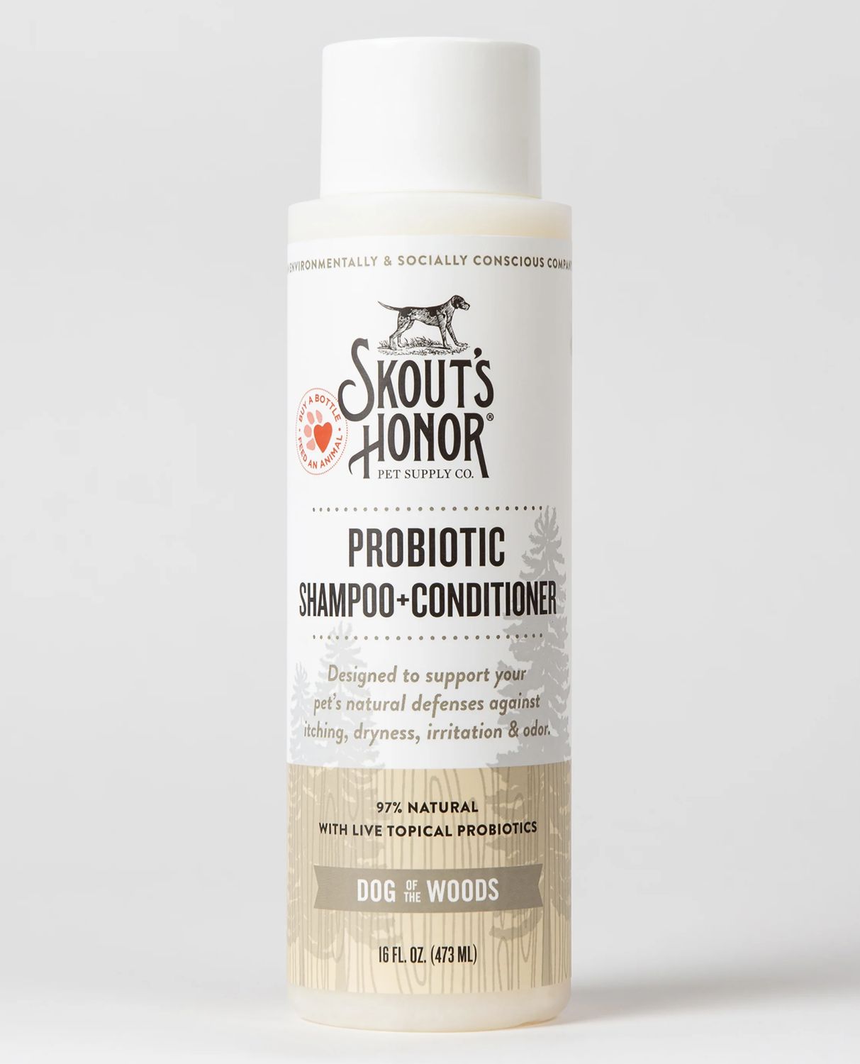 Skout&#39;s Honor Dog Shampoo Conditioner Dog Of The Woods 16oz