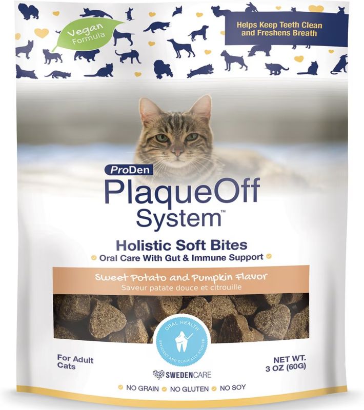ProDen PlaqueOff Cat Soft Bites Sweet Potato &amp; Pumpkin 3oz