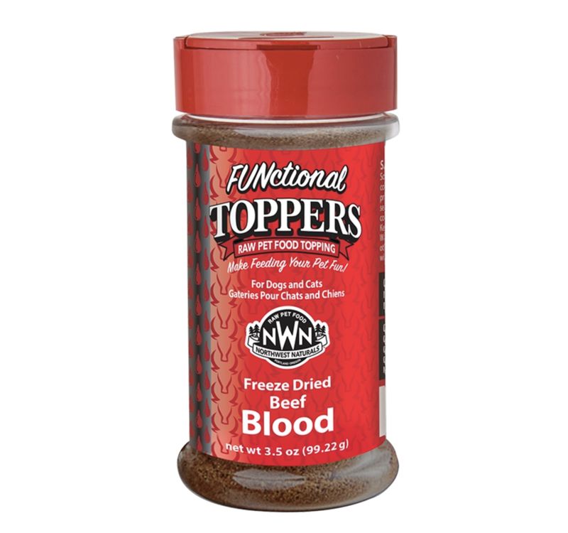 Northwest Naturals Dog &amp; Cat Freeze Dried Topper Beef Blood 3.5oz