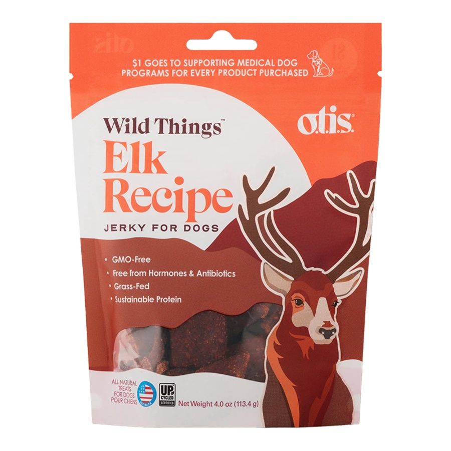 Otis Dog Wild Things Elk Jerky 4oz