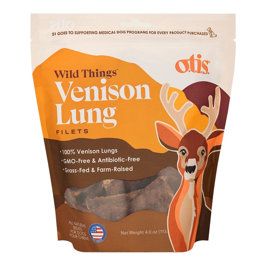 Otis Dog Wild Things Grain Free Venison Lung 4oz