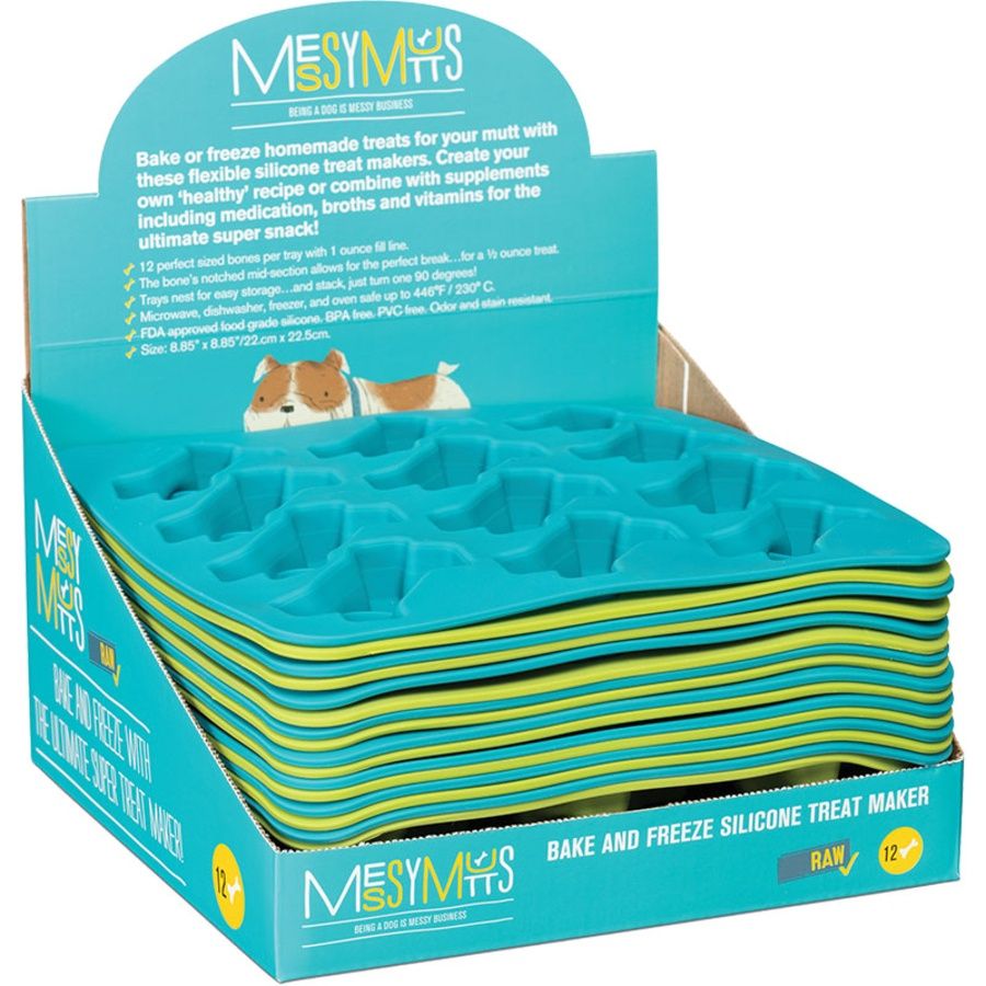 Messy Mutts Dog Silicone Bake and Freeze Treat Maker Singles