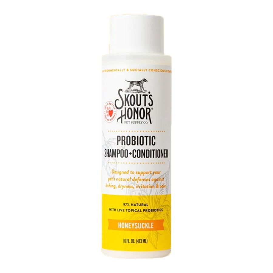 Skout&#39;s Honor Dog Shampoo Conditioner Honeysuckle 16oz