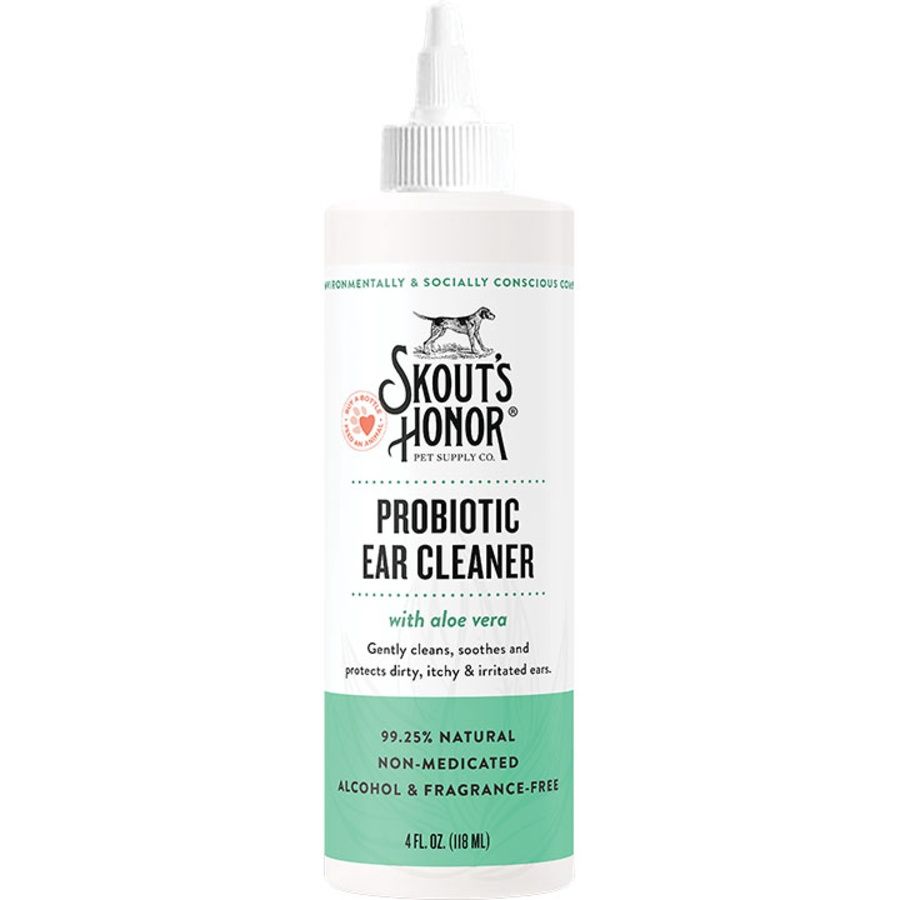 Skout&#39;s Honor Dog Probiotic Ear Cleaner 4oz
