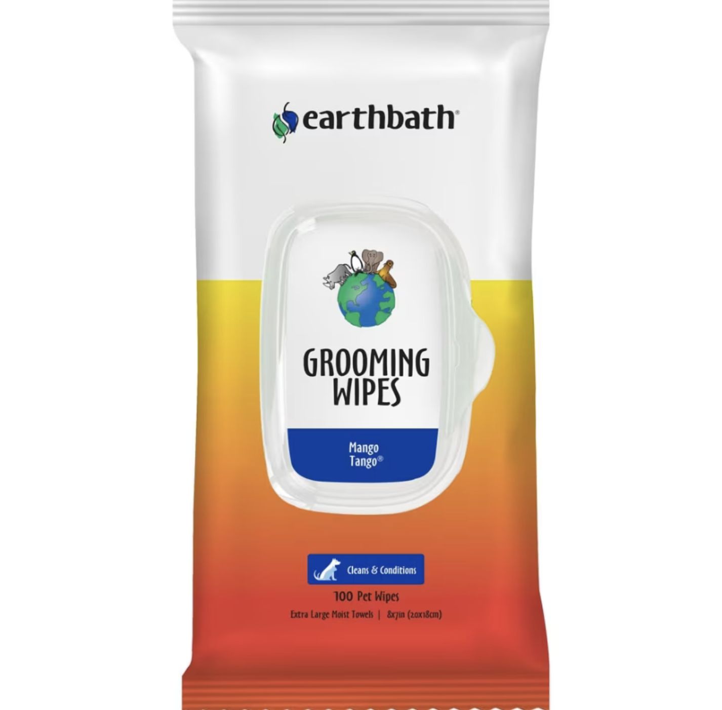 Earthbath Grooming Wipes Mango Tango 100ct