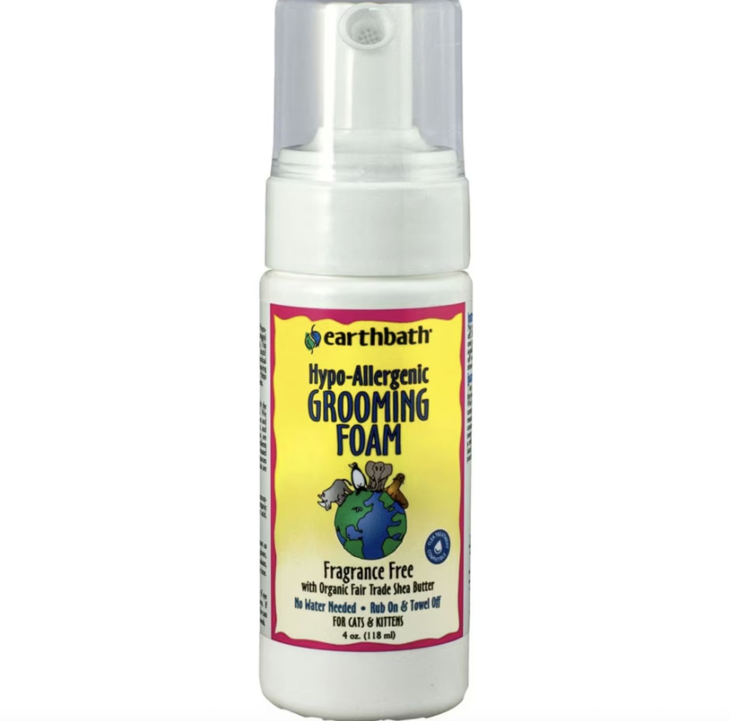 Earthbath Cat Hypoallergenic Grooming Foam 4oz