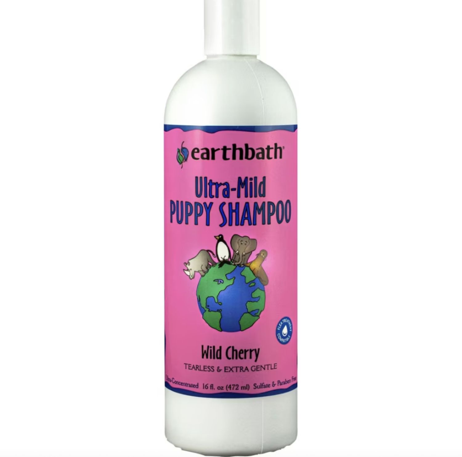 Earthbath Puppy Ultra Mild Tearless Shampoo Wild Cherry 16oz