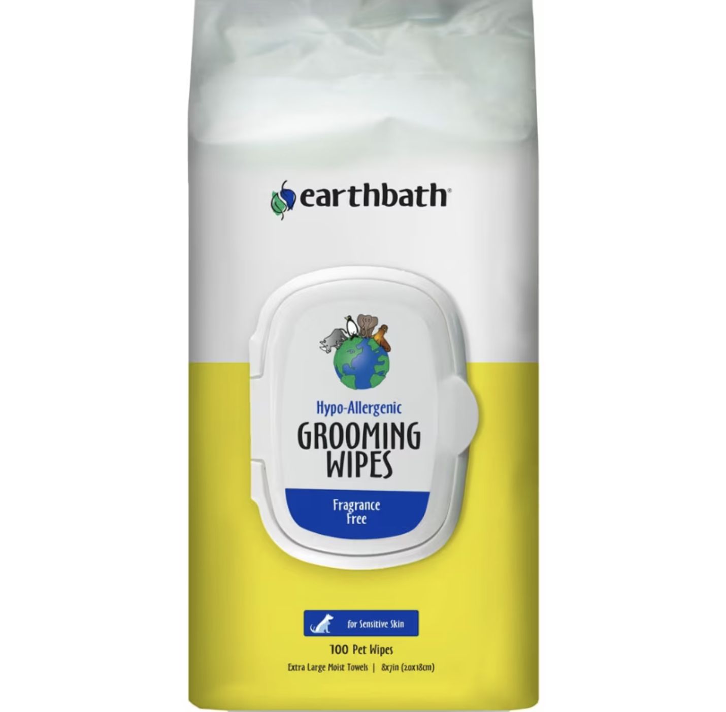 Earthbath Hypoallergenic Grooming Wipes 100ct