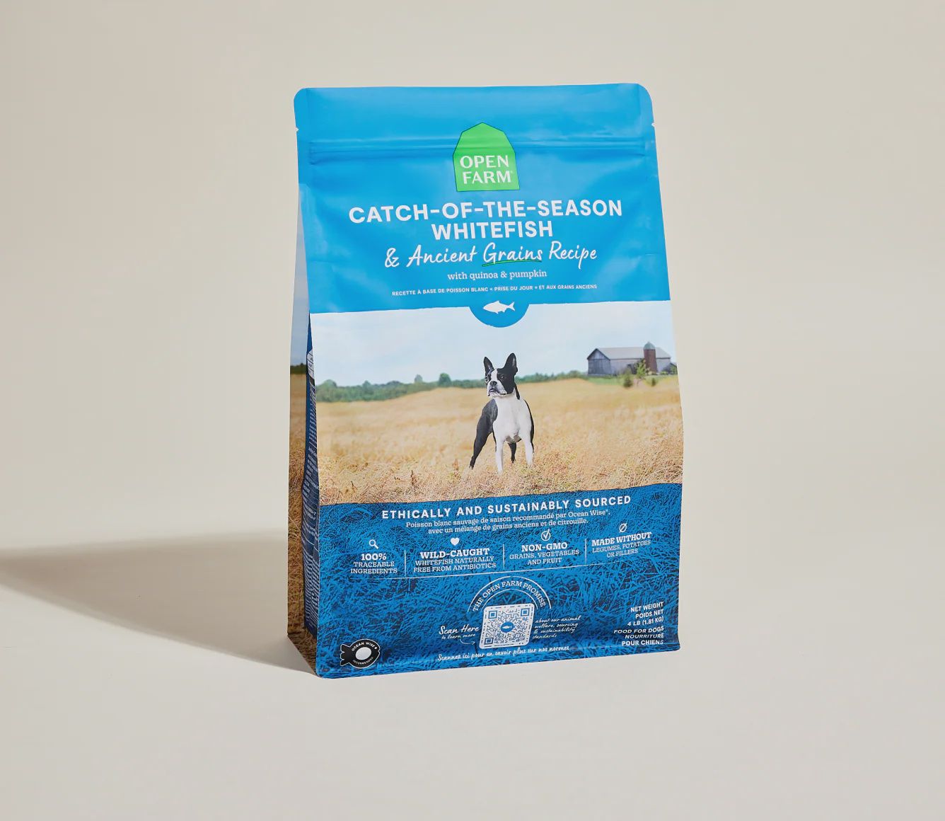Open Farm Dog Ancient Grains Whitefish, Size: 11lb