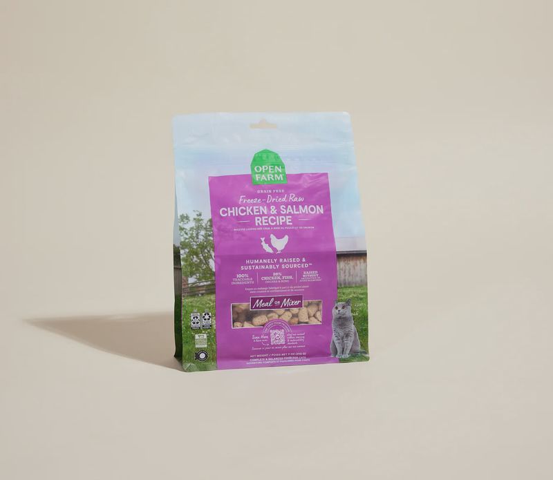 Open Farm Cat Freeze Dried Raw Morsels Chicken &amp; Salmon