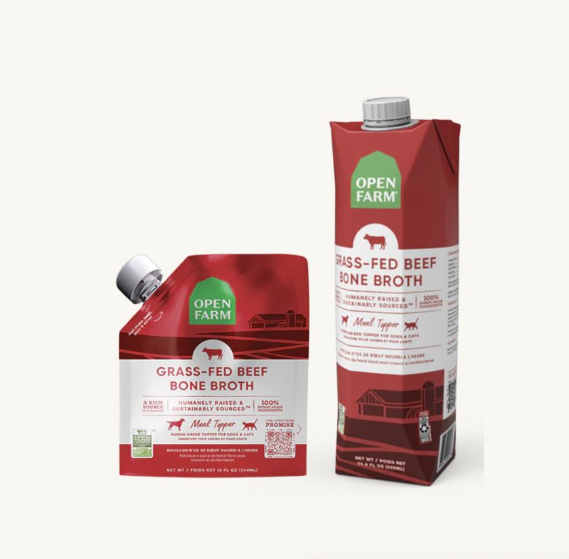 Open Farm Dog &amp; Cat Bone Broth Beef