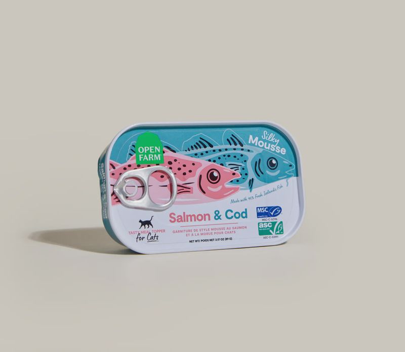 Open Farm Cat Topper Grain Free Salmon &amp; Cod 3.17oz