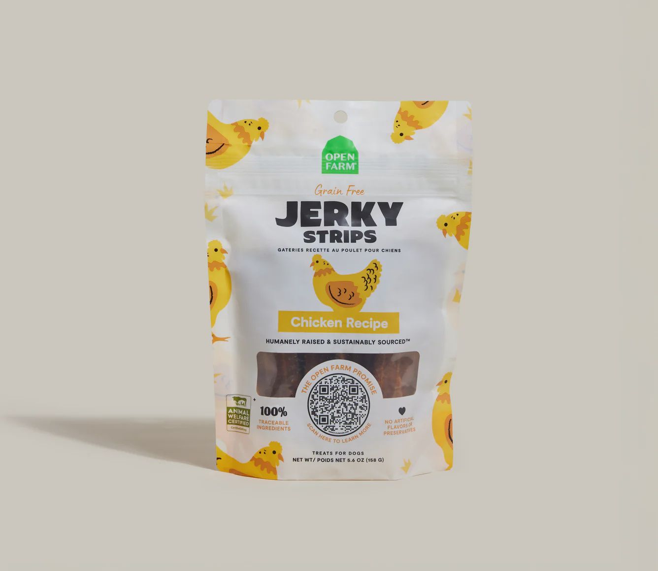 Open Farm Dog Jerky Strips Chicken 5.6oz