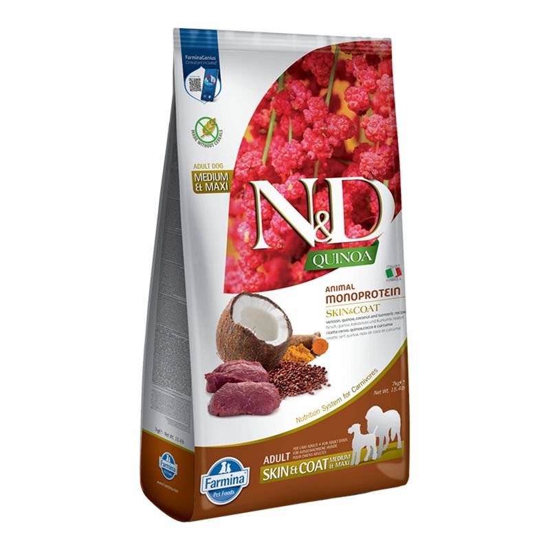 Farmina Dog Quinoa Skin &amp; Coat Venison Medium &amp; Maxi 15.4lb