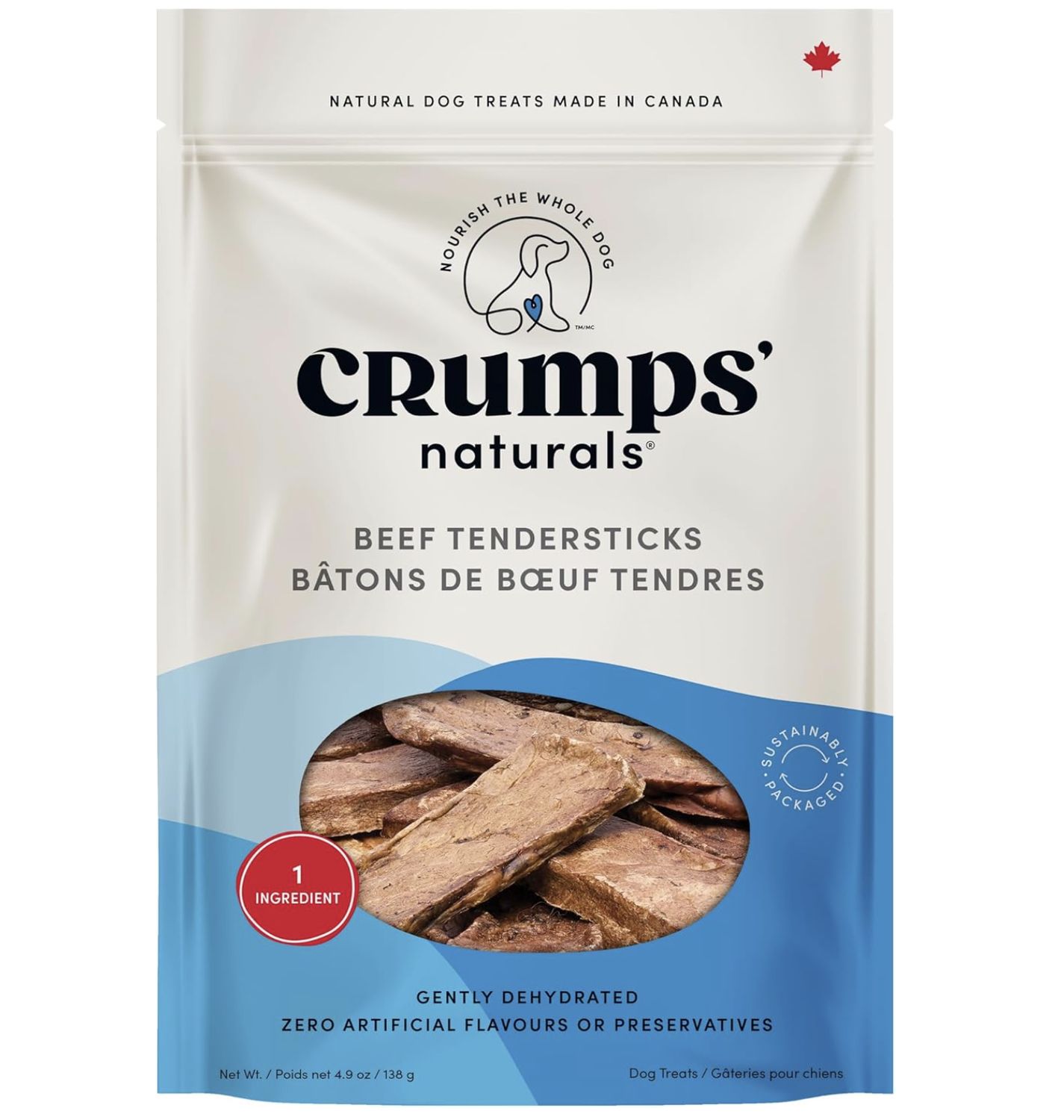 Crumps Dog Beef Tender 4.9oz