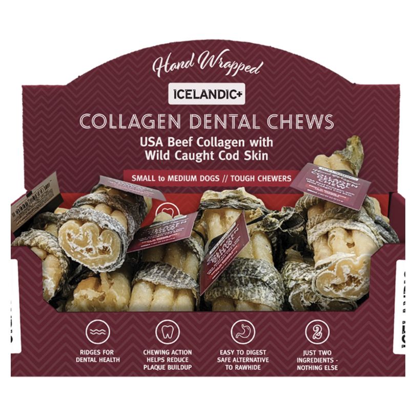 Icelandic Dog Collagen Dental Chew with Cod