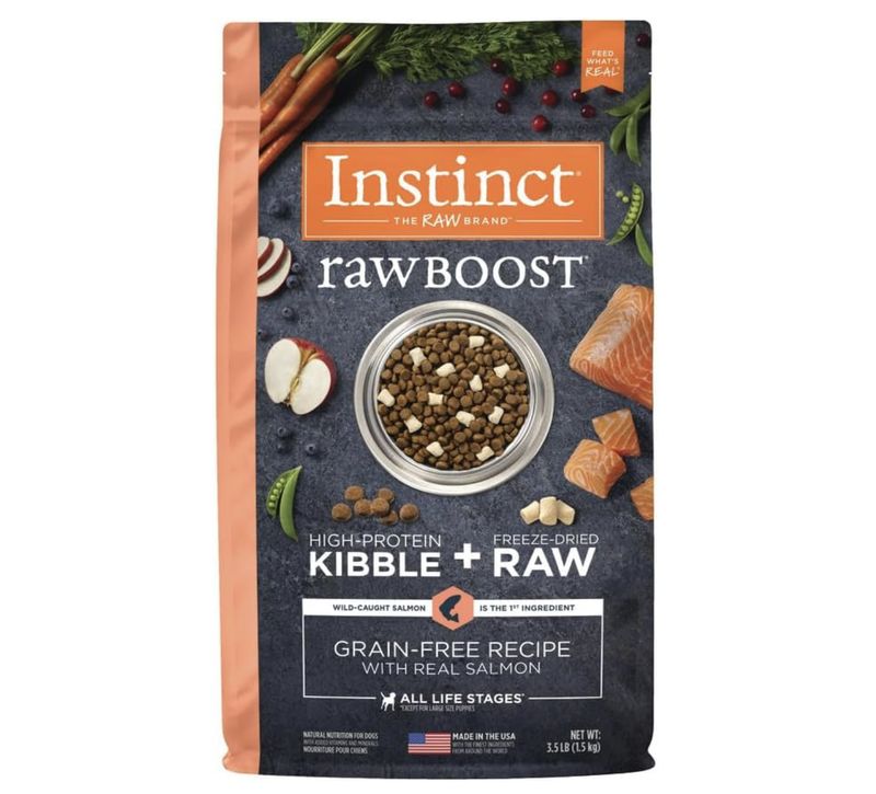 Instinct Dog Raw Boost Grain Free Salmon Recipe 3.5lb