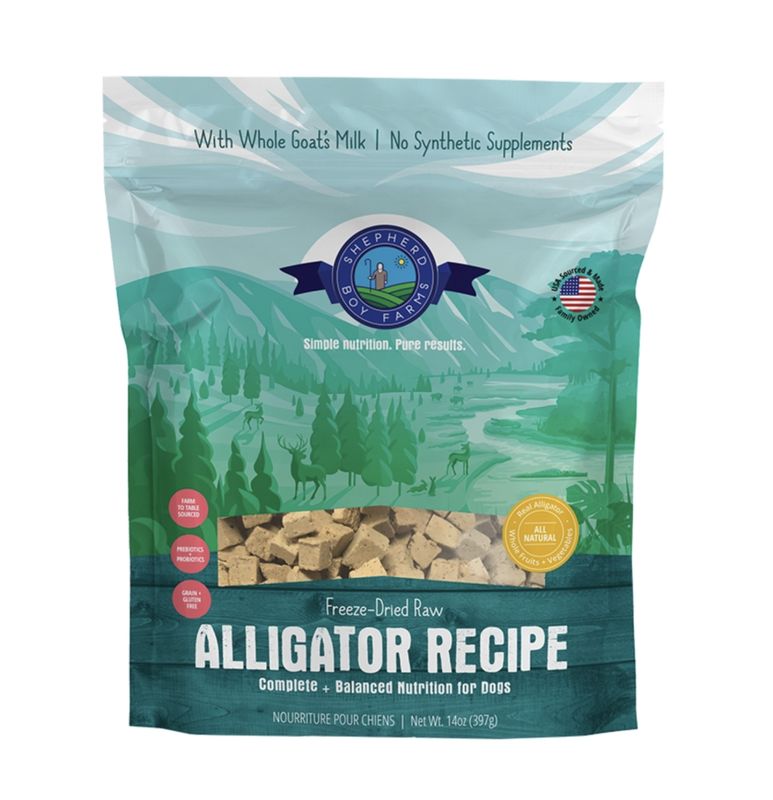 Shepherd Boy Farms Dog Freeze-Dried Alligator 14oz
