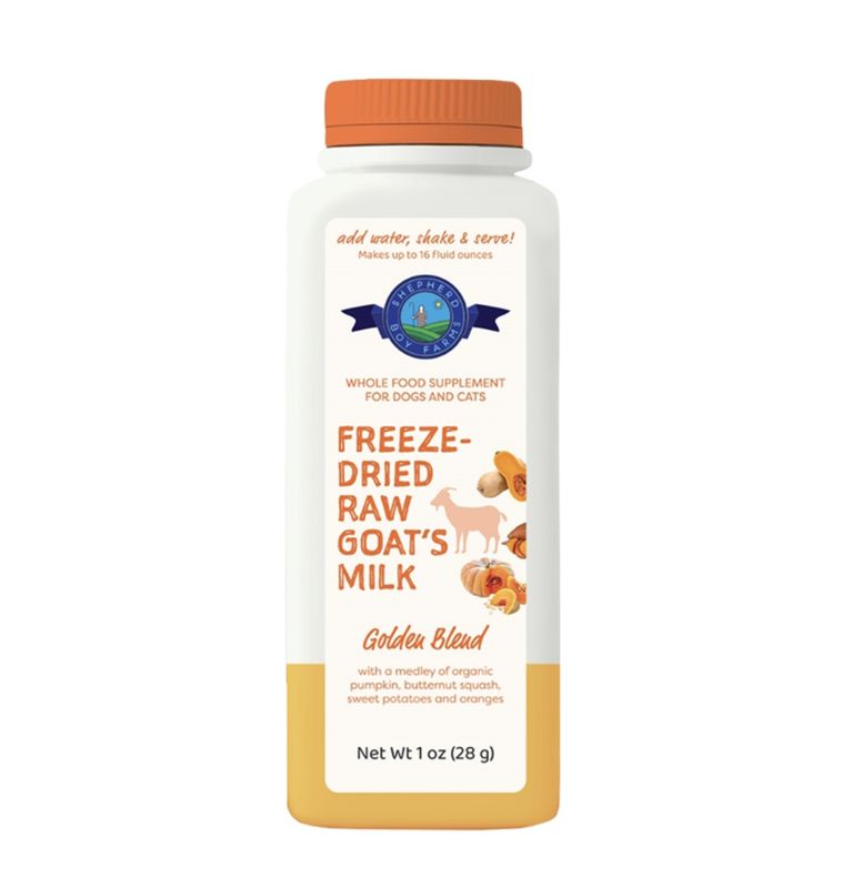 Shepherd Boy Farms Dog &amp; Cat Freeze-Dried Raw Goat Milk Golden