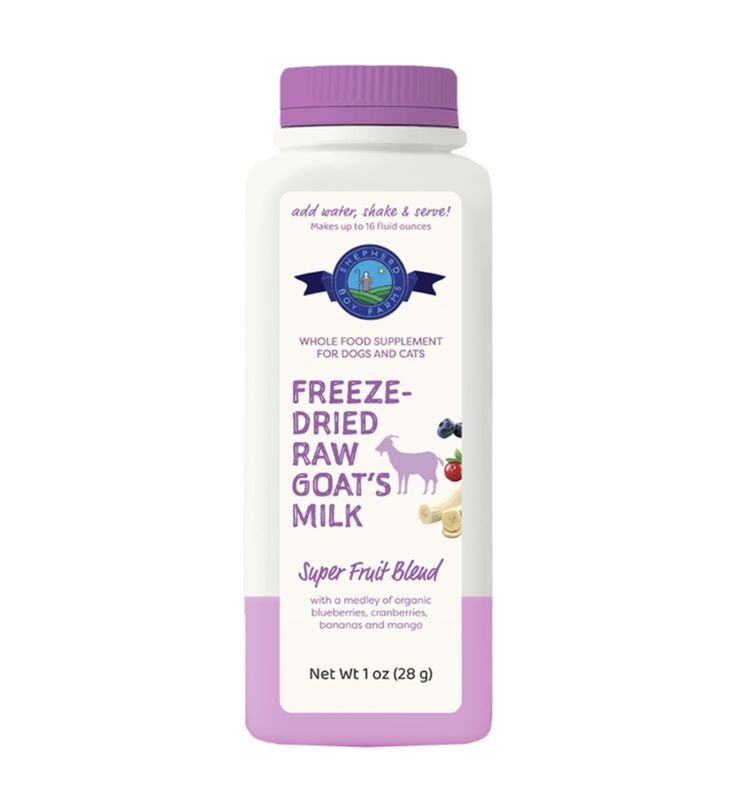 Shepherd Boy Farms Dog &amp; Cat Freeze-Dried Raw Goat Milk Super Fruit
