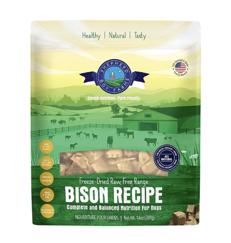 Shepherd Boy Farms Dog Freeze-Dried Bison 14oz