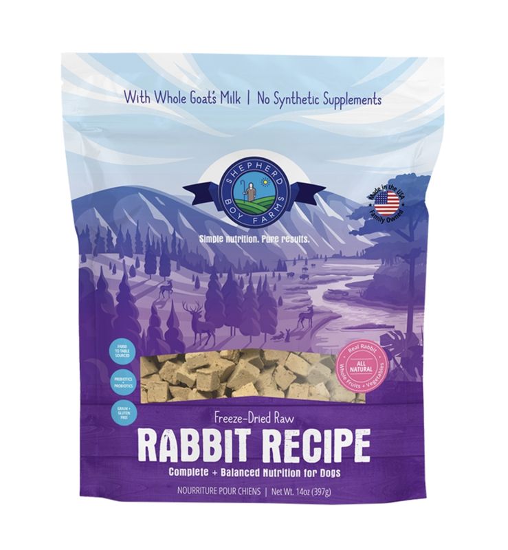 Shepherd Boy Farms Dog Freeze-Dried Rabbit 14oz