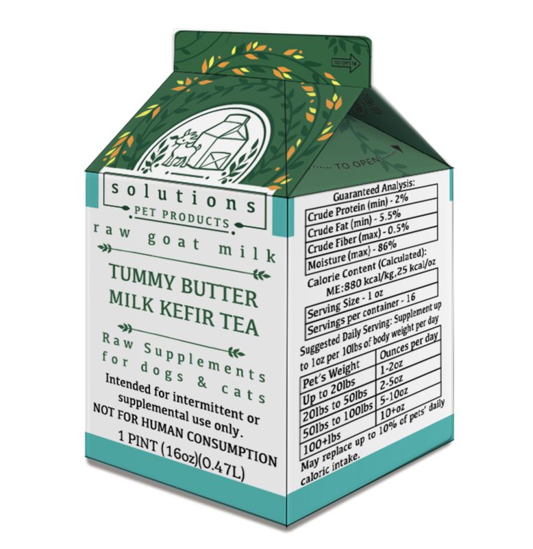 Solutions Frozen Raw Goat Milk Tummy Butter Tea