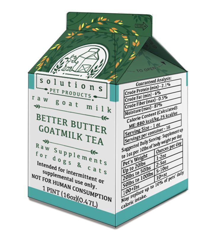 Solutions Frozen Raw Goat Milk Better Butter Tea