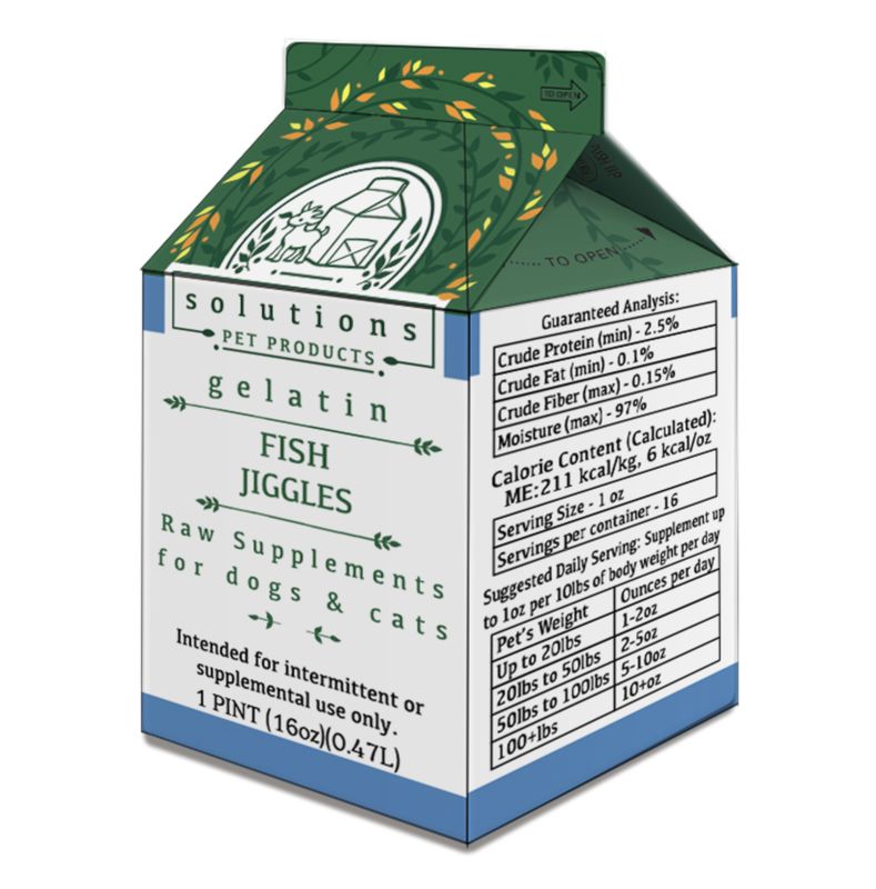 Solutions Frozen Raw Goat Milk Fish Jiggles