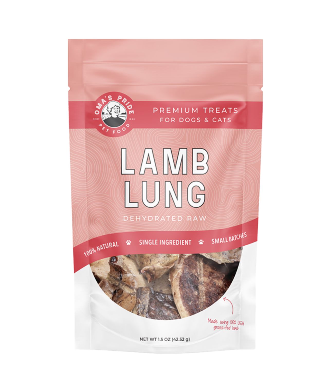 Oma&#39;s Pride Dog &amp; Cat Freeze Dried Lamb Treat 1.5oz