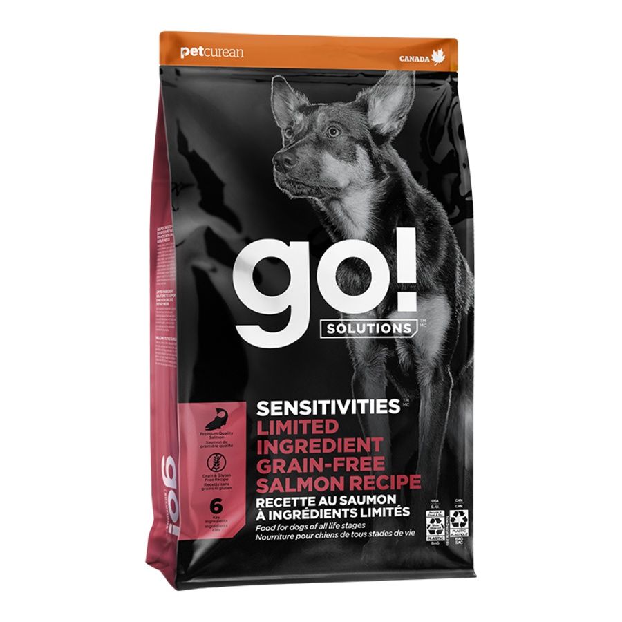Go! Dog Grain Free Sensitivities Limited Ingredient Salmon, Size: 3.5lb