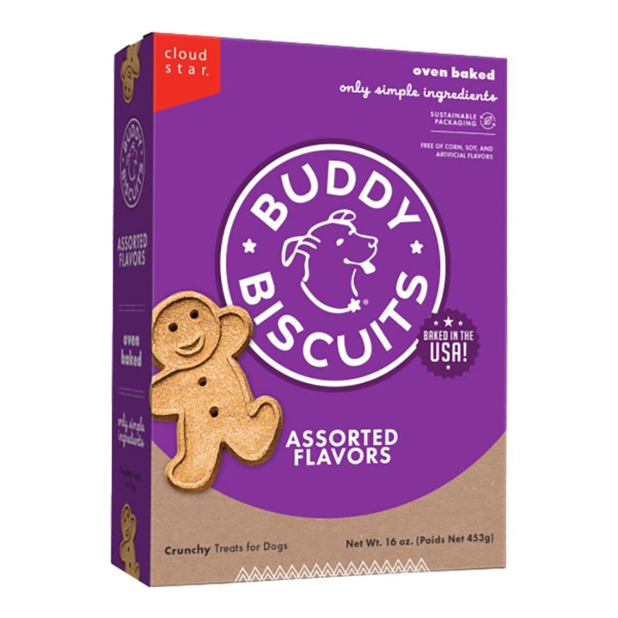 CloudStar Dog Buddy Biscuits Crunchy Assorted 16oz
