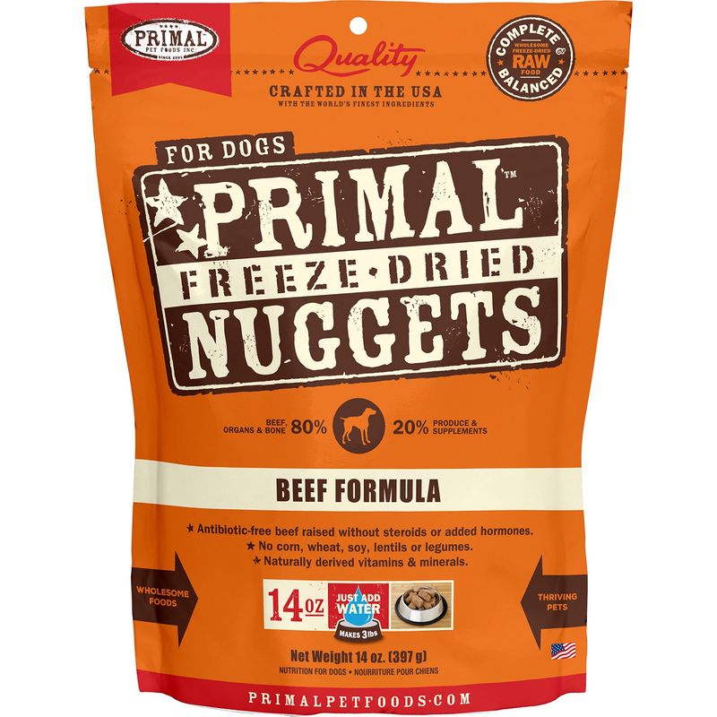 Primal Dog Freeze Dried Nuggets Beef 14oz
