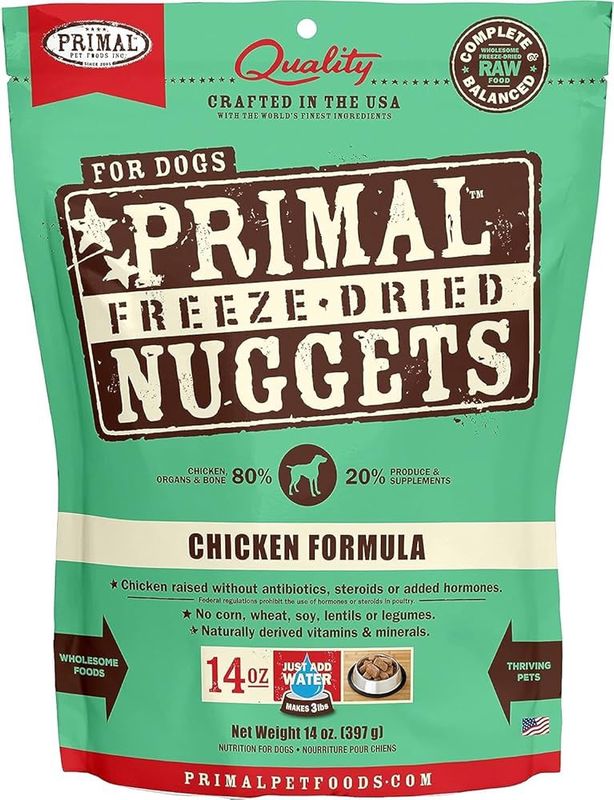 Primal Dog Freeze Dried Nuggets Chicken 14oz