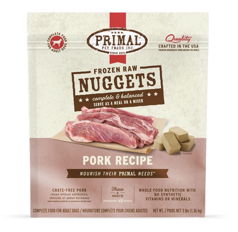 Primal Dog Frozen Raw Pork