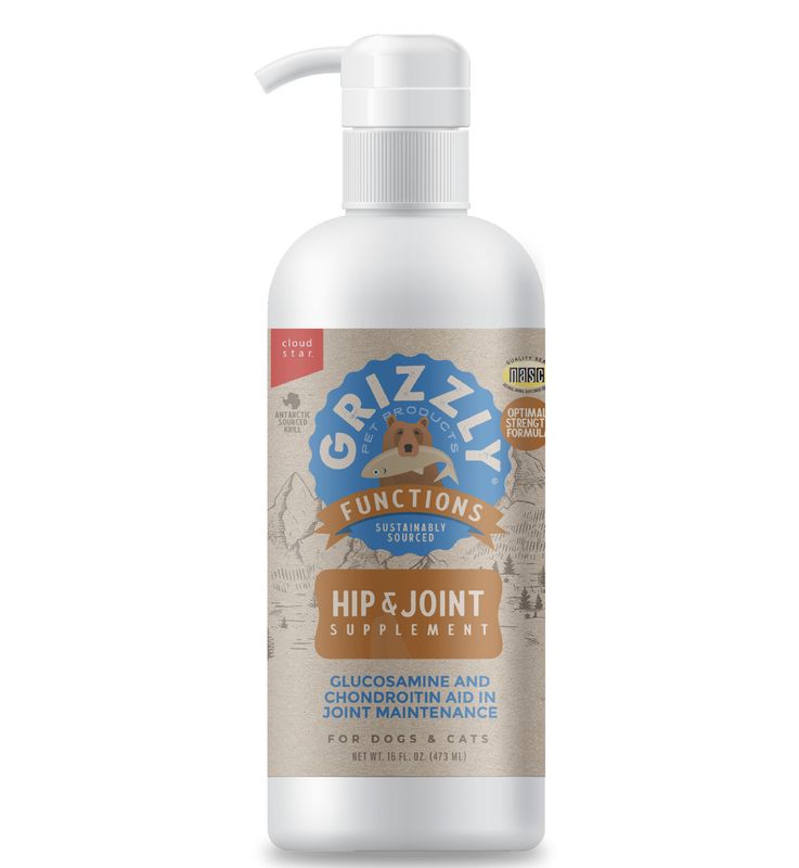 CloudStar Dog &amp; Cat Grizzly Hip &amp; Joint Supplement 16oz